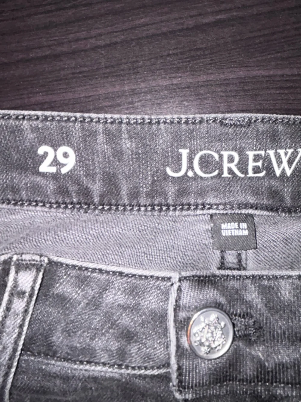 J. Crew Sailor denim trouser in 1996 semi-stretch size‎ 29